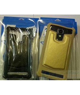 گارد ژله ای ضربه گیر پشت چرمی فری سایز گوشی برند متفرقه و چین - کیفیت مناسب - رنگ بندی (مشکی - طلایی) - سایز 4 - 4.5 - 5 - 5.5  اینچ جانبی گوشی های شیائومی